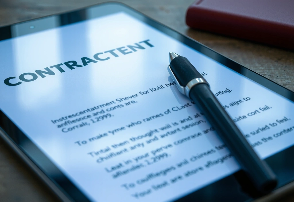 Interfaccia contratto digitale